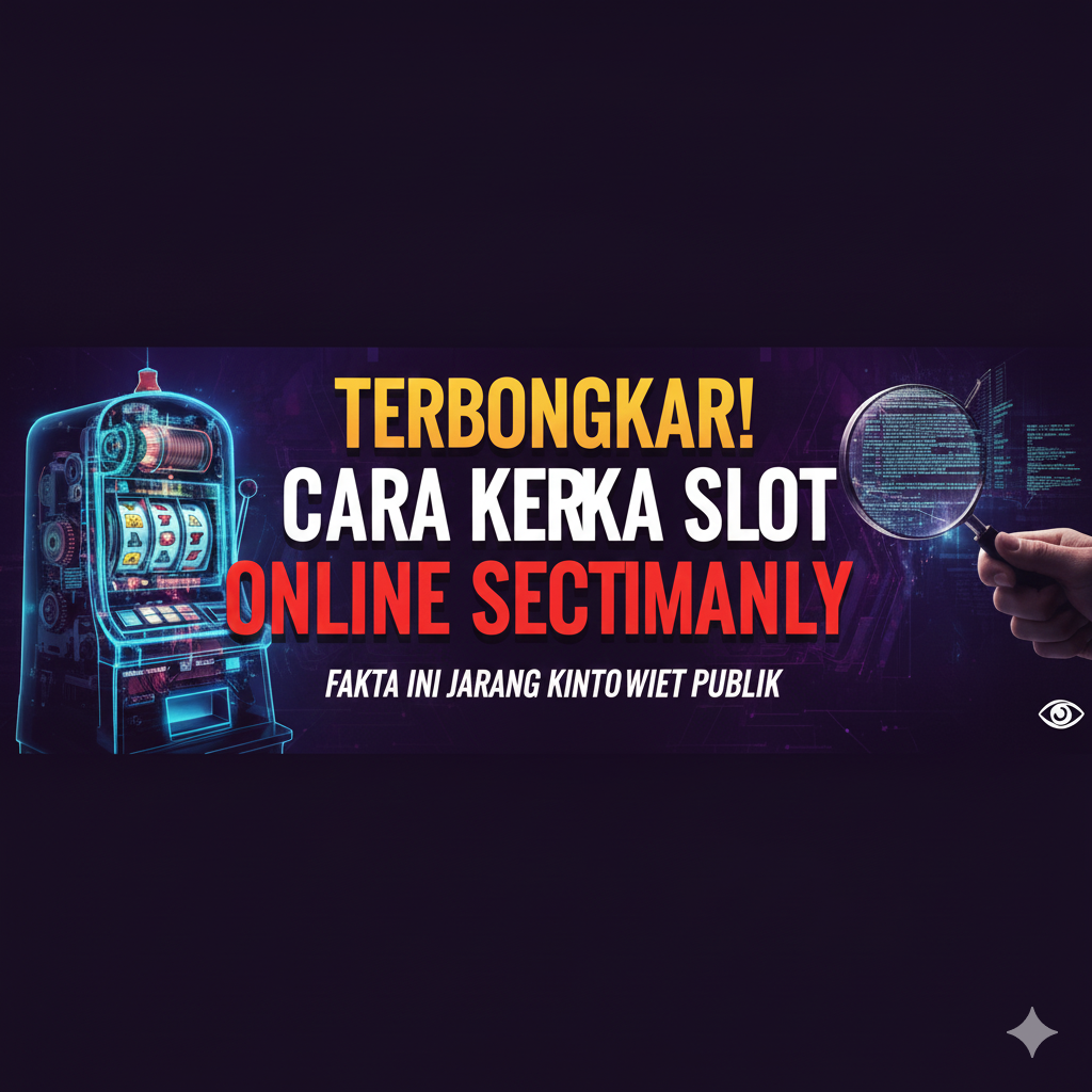 Terbongkar! Cara Kerja Slot Online Sebenarnya Fakta Ini Jarang Diketahui Publik